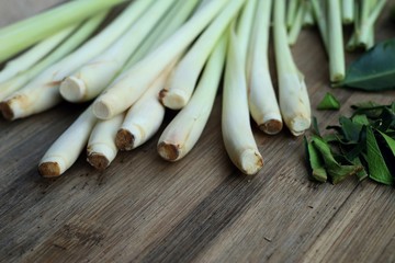 lemongrass and kaffir lime leaves