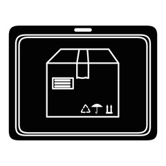 Obraz premium tablet device with delivery app