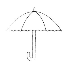 umbrella protection isolated icon