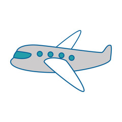 airplane flying isolated icon vector illustration design