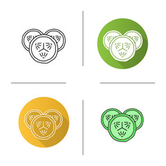 Cucumber slices icon