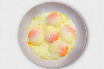 Low temperature slow cooking eggs