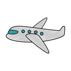 airplane flying isolated icon vector illustration design