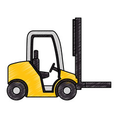 cart forklift isolated icon vector illustration design