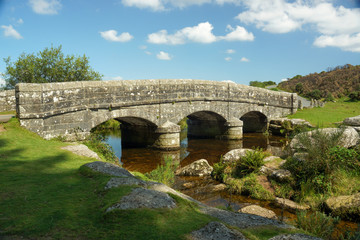 Fototapeta na wymiar The East Dart River in Belever, Dartmoor National Park, Devon, UK