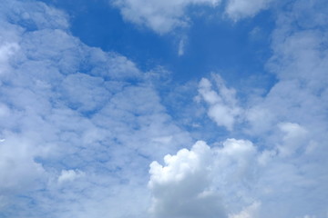 Naklejka premium Blue Sky with Cloud Background.