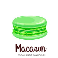 Vector mint macaron
