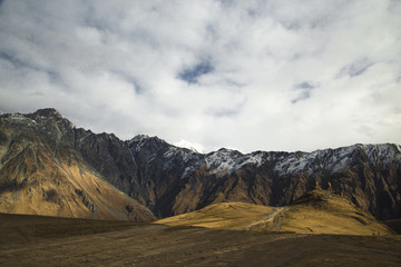 Mountains of the Caucasus in the autumn.
