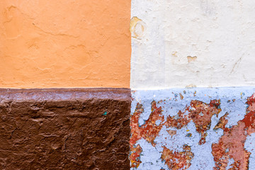 Layers of paint on old houses