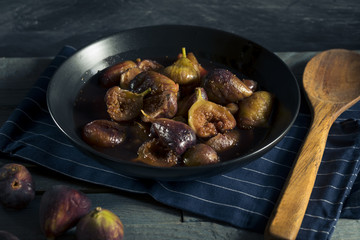 Homemade Sweet Dessert Glazed Figs