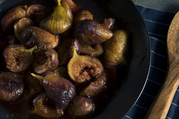 Homemade Sweet Dessert Glazed Figs