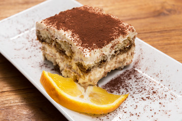 frisch zubereitetes Tiramisu