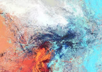 Helle künstlerische Spritzer. Abstrakte schöne Farbmalereibeschaffenheit. Moderner futuristischer Hintergrund. Fraktale Grafik für kreatives Grafikdesign. © Alena