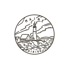 Fototapeta premium Maine Lighthouse