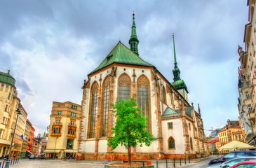 Fototapeta na wymiar James church in the old town of Brno, Czech Republic