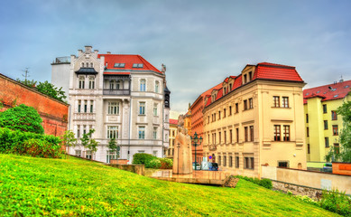 Fototapeta na wymiar Buildings in the old town of Brno, Czech Republic