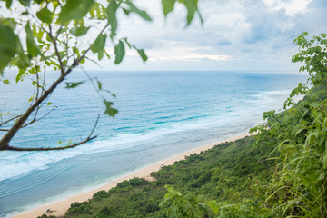 Fototapeta na wymiar Nyang Nyang white sands beach on Bali Indonasia