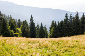 Landscape of mountains