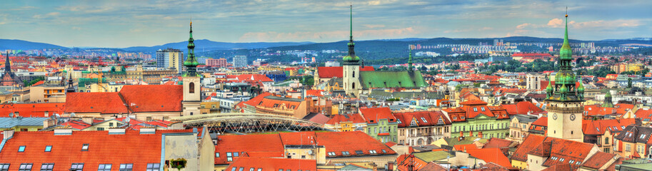 Skyline of Brno, Czech Republic