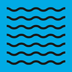 wave icon. sign design Vector illustration.