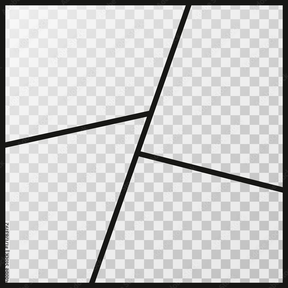Poster vector frames photo collage solated on a transparent background