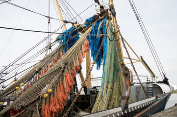 colorful set of shrimp-trawls