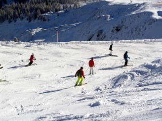 Fototapeta na wymiar Skifahren