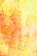 Yellow hand-drawn watercolor background