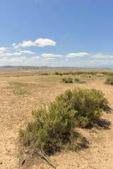 The desert of the bardenas reales in navarra