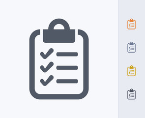Clipboard & Checklist - Carbon Icons. A professional, pixel-aligned icon designed on a 32x32 pixel grid and redesigned on a 16x16 pixel grid for very small sizes.