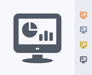 Display & Statistics - Carbon Icons. A professional, pixel-aligned icon designed on a 32x32 pixel grid and redesigned on a 16x16 pixel grid for very small sizes.