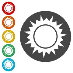 Sun Icons set Flat Graphic Design - Illustration 
