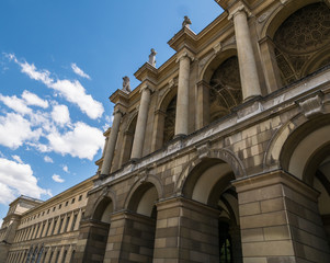 The old buildings in city Munich, Germany