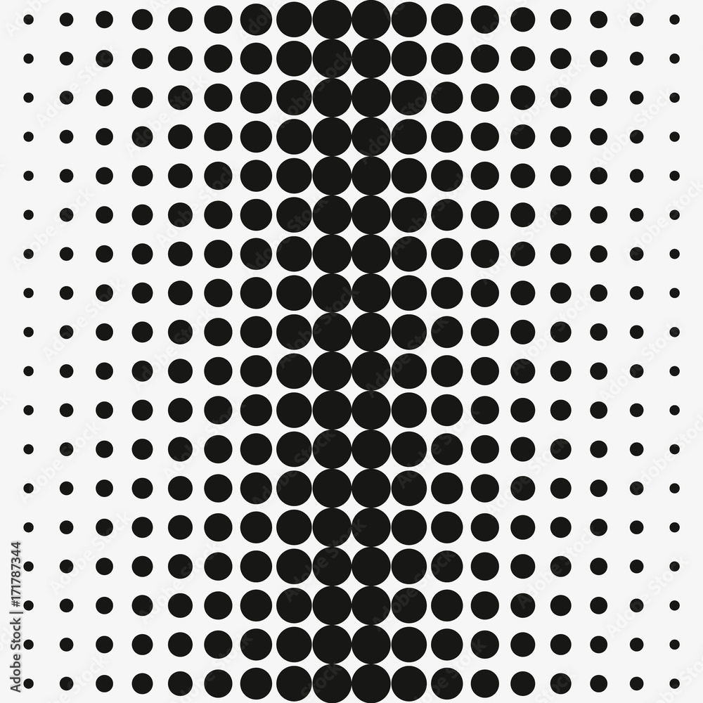 Aufkleber Halftone dots gradient in vector format