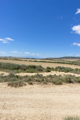Fototapeta na wymiar The desert of the bardenas reales in navarra