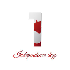 Canada independence day. Vector illustration.