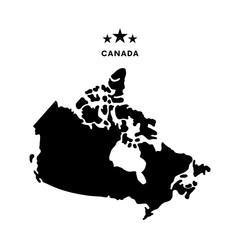 Canada map. Vector illustration.