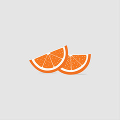 Slice of fresh orange isolated on white background fruit. Orange slice vector citrus food, orange slice juicy organic sweet vitamin. Tasty healthy cut exotic fruit.