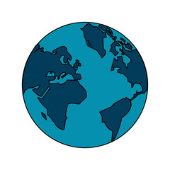 planet earth icon image vector illustration design 