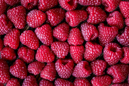 Raspberries texture