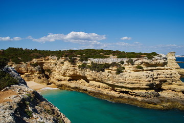 Fototapeta na wymiar Algarve bei São Rafael Beach