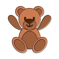 teddy bear icon image vector illustration design 