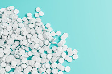 White tablet background