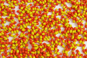 Orange capsule background