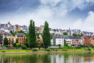 Tuinposter Village on the Rhine River © Ruth P. Peterkin