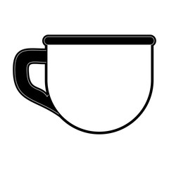 cup or mug icon image vector illustration design  black and white