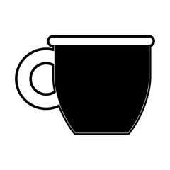 cup or mug icon image vector illustration design  black and white