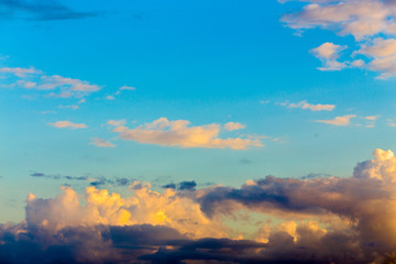 Fototapeta premium Blue sky with clouds