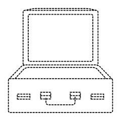 travel suitcase open icon