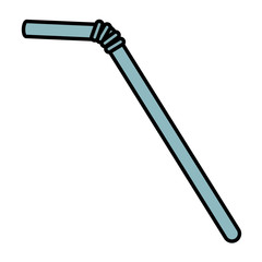 straw plastic isolated icon